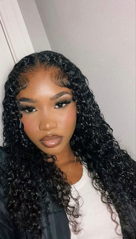 Curly Hair Sew In, Hair Color Streaks, Dope Hairstyles, Face Card, Black Hairstyles, Hair Collection, Baddie Hairstyles, Different Hairstyles, Black Girls Hairstyles