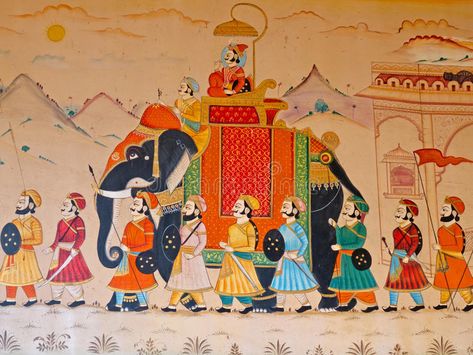 Indian wall painting in Gujarat. GUJURAT, INDIA - OCTOBER 27, 2016: Wall art dis #Sponsored , #affiliate, #ad, #painting, #Indian, #wall, #Gujarat Indian Wall Painting, Phad Painting, Rajasthani Painting, Indian Miniature, Rajasthani Art, Mughal Art Paintings, October Art, Pichwai Paintings, Indian Painting