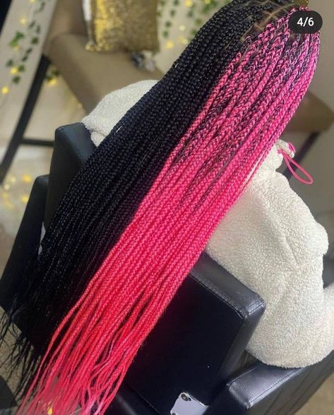 Pink Box Braids, Brown And Pink Hair, Black Hair Inspiration, Black Kids Braids Hairstyles, Weave Hairstyles Braided, Cute Hair Colors, Cute Curly Hairstyles, Box Braids Hairstyles For Black Women, Cute Braided Hairstyles