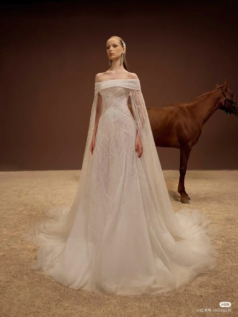 Cream Tulle Wedding Dress, Georges Hobeika Wedding Dress, George Hobeika Bridal, Elie Saab Wedding Dresses, Wedding Gown 2023, Fairy Wedding Gown, Wedding Dress Queen, Georges Hobeika Bridal, Wedding Dress Cathedral Train