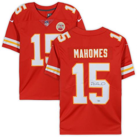 Enhance your Chiefs collection with Patrick Mahomes' autographed Nike Limited Jersey. Celebrate his historic journey! Football Playoffs, Afc Championship, Nfl History, Patrick Mahomes, Shaquille O'neal, Championship Game, Red Nike, Nike Red, Red Adidas