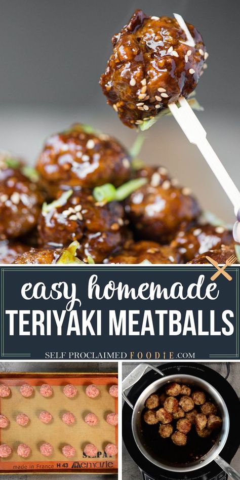 Easy Teriyaki Meatballs, Teriyaki Meatballs Recipe, Homemade Ground Beef, Low Carb Ground Beef Recipes, Ground Beef Meatballs, Teriyaki Meatballs, Teriyaki Beef, Keto Beef Recipes, Ground Beef Dishes