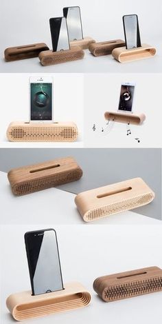 Smartphone Speaker, Solid Wood Office Desk, Cell Phone Charging Station, Wood Speakers, Phone Charging Station, Sound Amplifier, Úložný Box, Mobile Stand, Cnc Projects