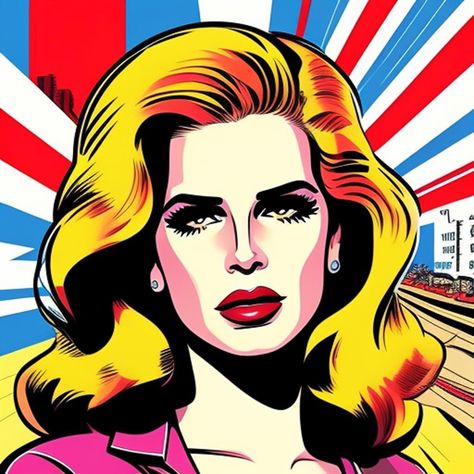 Lana del ray comic art pop art #wallpaper #london #lanadelrey #aesthetic ai art Lana Del Rey Artwork, Lana Del Rey Pop Art, Comic Art Wallpaper, Lanadelrey Aesthetic, Pop Art Illustration, Pop Art Wallpaper, Lana Del Ray, Art Pop, Celebrity Art