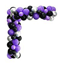 Check this out! Purple And Black Balloons, Purple Balloon Arch, Purple Decorations, Purple Balloon, Ballon Party, Balloon Arch Kit, Gold Confetti Balloons, Graduation Balloons, Rose Gold Confetti