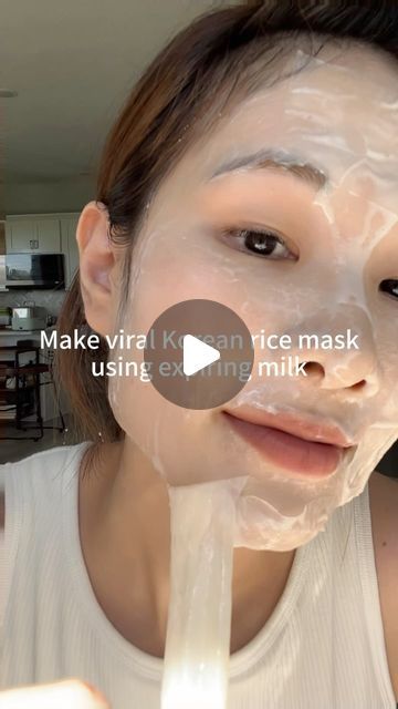 Korean Rice Mask, Marshmallow Face, Korean Mask, Rice Mask, Korean Rice, Beauty Skin, Face Mask, Rice, Milk