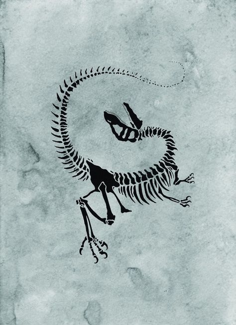 Velociraptor Skeleton, Jurassic Park Velociraptor, Jurassic Park Tattoo, Skeleton Logo, Tattoo Bear, Skeleton Sketch, Disc Art, Dinosaur Room Decor, Skeleton Tattoo