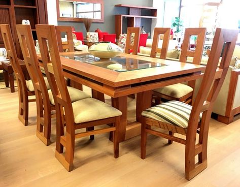 Dinning Table Set, Tea Table Design, Wooden Dining Table Designs, Dining Room Furniture Design, Urban Furniture Design, Center Table Living Room, Dining Table Design Modern, Sofa Design Wood, 6 Seater Dining Table