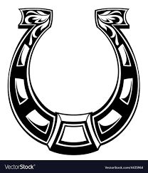 Horseshoe Royalty Free Vector Image - VectorStock Horse Shoe Tattoo, Horseshoe Logo, Lucky Symbols, Unique Wallpaper, Graphic Image, Flash Tattoo, Polynesian Tattoo, Free Vector Images, Png Images