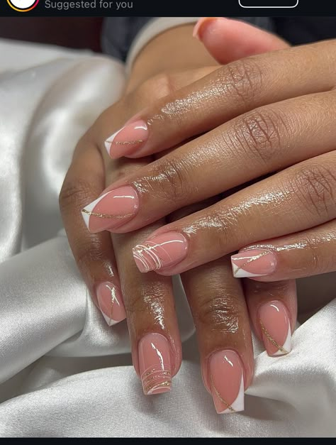 Simple Fall Nails French Tip, Deep Powder Nails Design, Classy Acrylic Nails Square, Wedding Nails Black Women, Powerful Nails, Classy French Tip Nails, Almond Acrylic Nails Designs, Ombre Acrylic, Pedicure Nail Designs