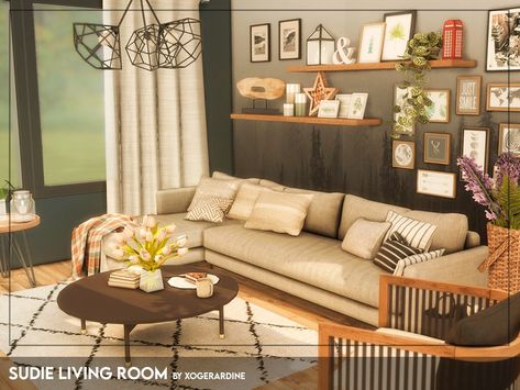 Sims 4 Cc Furniture Sets Living Room, Sims 4 Cc Lounge Room, Sims 4 Room Ideas Living Room, Sims 4 Cc Lounge, Sims Living Room Cc, Sims 4 Cc Living Room Sets, The Sims 4 Living Room, Sims Living Room, Sims 4 Living Room Cc