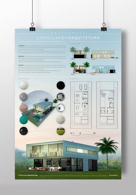 Landscape Architecture Presentation, Concept Board Architecture, Interior Design Presentation Boards, Architecture Design Presentation, Presentation Board Design, Model Architecture, Architecture Drawing Plan, Eksterior Modern, Architecture Portfolio Design