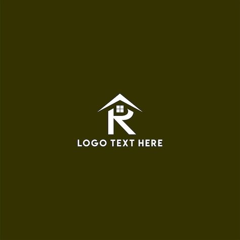 Letter r real estate logo, r logo, lette... | Premium Vector #Freepik #vector #rent #real-estate-business #property #real-estate-house Realestate Logo, R Letter Logo, R Letter, R Logo, Estate House, Building Logo, Logo Letter, House Logo, Logo Psd