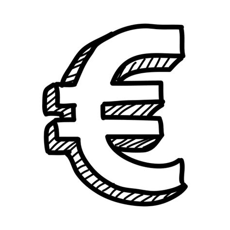 Euro Tattoo, Euro Sign, Dollar Currency, Cart Logo, Gcse Photography, Money Tattoo, Icon Instagram, Tattoo Signs, 3d Hand