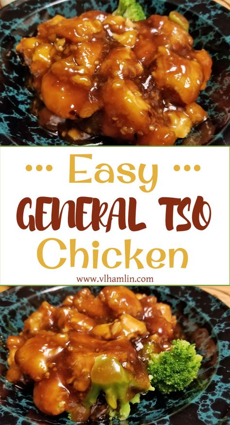 General Chicken Recipe, Tso Chicken Recipe, General Tao Chicken, Easy General Tso Chicken, Poulet General Tao, Homemade Chinese Food, Chinese Chicken Recipes, Tso Chicken, General Tso Chicken