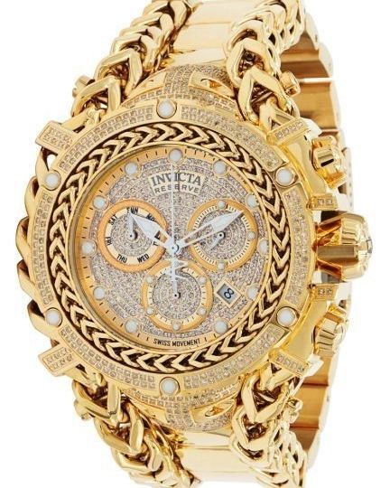 Golden Watch, Diamond Watches For Men, Watch Trends, Gold Watch Men, Automatic Watches For Men, Hand Watch, Invicta Watches, Mens Gold, Gold Case