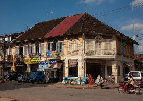 Old colonial buildings, Battambang province, Battambang, C… | Flickr Battambang Cambodia, French Colonial Style, Battambang, French Colonial, Swag Art, Phnom Penh, Colonial Style, Cambodia, Building