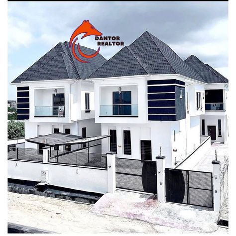 4 Bedroom Duplex House Plans In Nigeria, Security House Design, 4 Bedroom Duplex House Plans, Security House, Small Apartment Building Design, Small Apartment Building, Family Lounge, House Window Design, Bungalow Style House