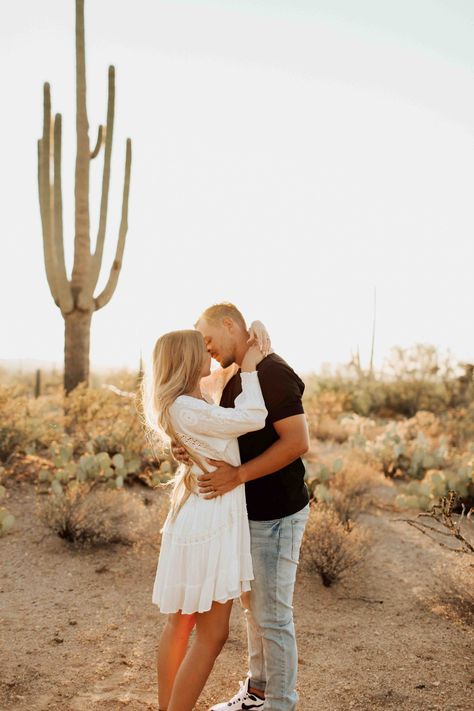 Saguaro National Park Photoshoot, Saguaro Photoshoot, Cactus Photoshoot, Desert Inspo, Desert Photoshoot Ideas, Desert Engagement Photos, Desert Photoshoot, Dreamy Sunset, Saguaro National Park