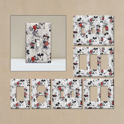 Disney Outlet, Mickey Mouse Kitchen, Mickey Mouse Svg, Job Gifts, Light Switch Plate, Light Switch Plate Cover, Switch Plate Covers, Light Switch Plates, Switch Plate