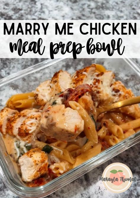 Quick Easy Meal Prep, Meal Prep For Work, Meal Planning Menus, Marry Me Chicken, High Protein Meal Prep, Healthy Lunch Meal Prep, Healthy High Protein Meals, Meal Prep Clean Eating, Dinner Meal Prep