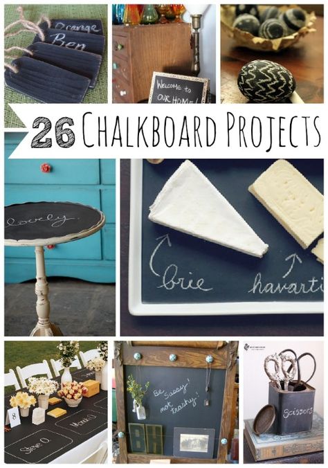 26 Awesome Chalkboard Projects | MyBlessedLife.net Desk And Mirror, Chalkboard Crafts, Chalkboard Projects, Mirror Makeover, Green Desk, Diy Chalkboard, Life Makeover, Foto Tips, Antique Desk