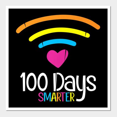 100 Days Smarter - Funny Distance Learning 100 Days -- Choose from our vast selection of art prints and posters to match with your desired size to make the perfect print or poster. Pick your favorite: Movies, TV Shows, Art, and so much more! Available in mini, small, medium, large, and extra-large depending on the design. For men, women, and children. Perfect for decoration. 100 Days Of School, 100th Day, Distance Learning, The 100, Tech Company Logos, Tv Shows, Funny, Art Prints