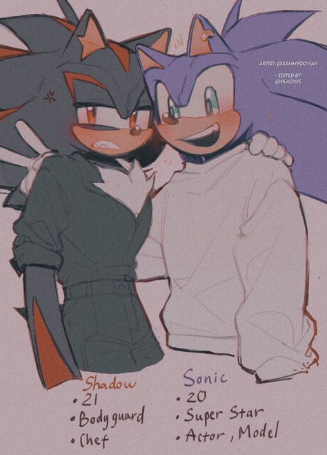 Sonic X Shadow Fanart, Twitter Fanart, Sonamy Comic, Sonic The Movie, Sonic Funny, Sonic 3, Hedgehog Art, Frog Art, Sonic And Shadow