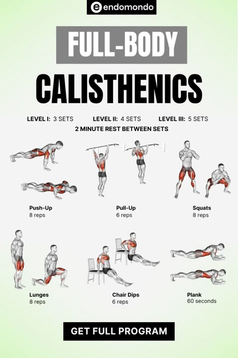 Transform your physique with this ultimate full-body calisthenics workout. Build strength, burn fat, and sculpt your body—no equipment needed! Start your journey to a stronger, leaner you today! Calisthenics Workouts At Home, Calisthenics Workout Chart, Women’s Calisthenics Workout, Weekly Calisthenics Workout, Calisthenics Workout For Men, Calisthenics Transformation Men, Calisthenics Beginner Program, Full Body Quick Workout, Calisthenics Workout No Equipment