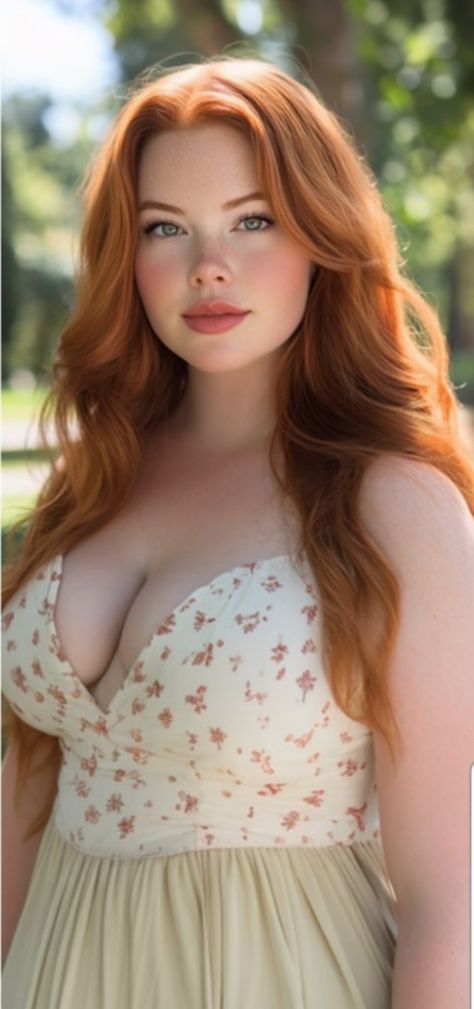 Character Inspiration Female Redhead, Curvy Red Head Woman, Plus Size Red Head, Red Hair Woman Over 40, Curly Ginger Hair, Kelly Preston, Petite Curvy, Ginger Women, Red Haired Beauty