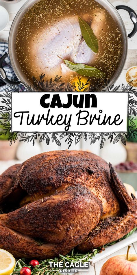 Cajun Turkey Brine, Kitchen Sheers, Cajun Turkey Recipe, Traeger Smoked Turkey, Spatchcock Turkey Recipe, Homemaker Recipes, Spatchcock Turkey, Roasted Turkey Legs, Dry Brine Turkey