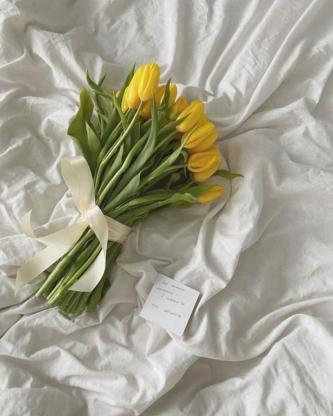 Nothing But Flowers, Yellow Tulips, Flower Therapy, Yellow Aesthetic, Flower Lover, Flowers Nature, Pastel Aesthetic, My Flower, Love Letters