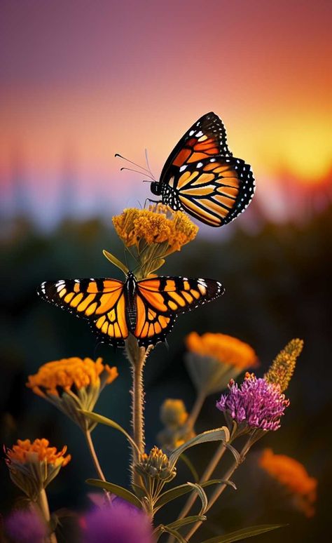 Butterflys Asethic, Butterflies And Flowers Aesthetic, Monarch Butterflies Photography, Butterfly On Flower Photography, Orange Butterfly Photography, Butterfly In Forest Aesthetic, Beautiful Butterfly Pictures, Butterfly Artwork, Beautiful Butterfly Photography