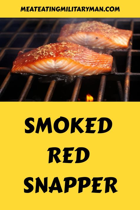 Get that smoky flavor with Red Snapper. Explore recipes and tips to create the perfect smoked catch from the sea at home. Smoked Red Snapper, Red Snapper Recipe, Red Snapper Fillet, Red Snapper Recipes, Snapper Recipes, Snapper Fish, Bbq Recipes Grill, Bland Food, Red Snapper