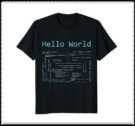 Hello World - Computer Programming Languages T-Shirt Computer Programming Languages, Software Programmer, Gamer Boys, Visual Basic, Computer Programmer, Hello World, Programming Languages, Computer Programming, Software Development