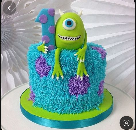 Monster Inc Cake Ideas, Pastel Monster Inc, Monsters Inc Birthday Cake, Monster Inc Cake, Monsters Cake, Monsters Inc Cake, Desserts Birthday, Monster University Birthday, Monster Inc Cakes