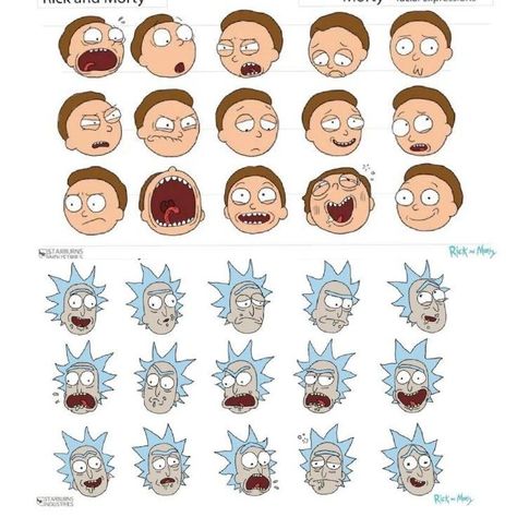 Rick And Morty Color Palette, Rick And Morty Concept Art, Rick And Morty Head, Rick And Morty Crossover, Rick And Morty Image, Rick And Morty Drawing, Rick And Morty Stickers, Rick I Morty, Trippy Cartoon