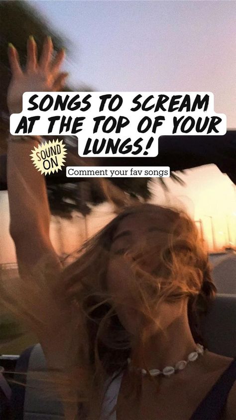 Songs to scream at the top of your lungs! | Pinterest Pinterest Songs, Playlist Song, Playlist Songs, Summer Songs Playlist, Upbeat Songs, Summer Playlist, Songs Playlist, Mashup Music, Song Suggestions