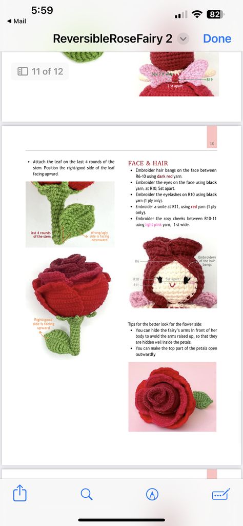 Rose Crochet Pattern, Easy Crochet Rose, Garden Crochet, Very Easy Crochet, Crochet Tulip, Crochet Roses, Crochet Rose Pattern, Rose Fairy, Rose Crochet