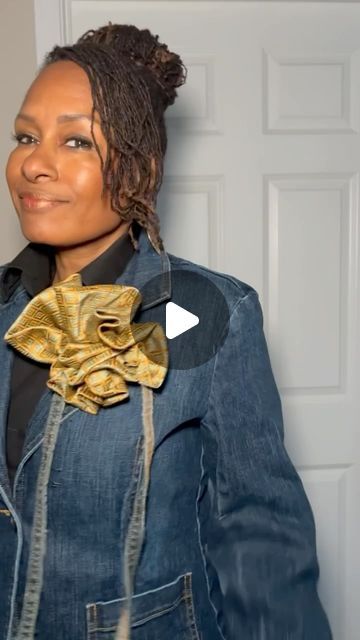 J’en ReStyle ✨Style Inspo ✨ 40+ ✨ Upcycle on Instagram: "These make great gifts! Because the fabric is cut on the bias there are many options. Take those old ties and mix them with denim and other fabrics to create something unique and special. These are great for Mother’s Day or commemorate someone who has passed on. So many options. #rosettes #upcycle #necktiestyle #sustainablefashion #sustainableclothing #creativity #tieupcycling"