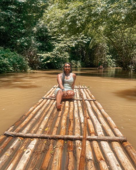 @g_knowshebadd on Instagram: “Dipped in chocolate, bronzed in excellence ✨ • • • • • #mathabrae #marthabraeriver #marthabraerafting #jamaicarafting @jamaicarafting…” Bamboo Rafting, Travel Noire, Dipped In Chocolate, Photo C, Northern Thailand, Click Photo, Montego Bay, Island Travel, Travel Bugs