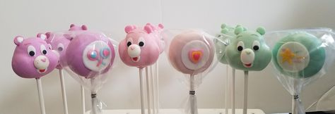 Care bear cake pops Care Bears Cake Pops, Care Bear Cake Pops, Carebear Cake Pops, Kehlani Birthday, Care Bear Cake, Bear Cake Pops, Care Bear Cakes, Sisterhood Retreat, Care Bears Birthday Party