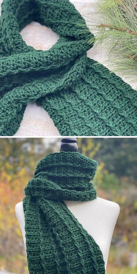 Crocheted Winter Scarf, Cozy Crochet Scarf Pattern, Crocheted Winter Scarves, Pretty Crochet Scarf Pattern Free, Free Chunky Scarf Crochet Pattern, Large Crochet Scarf, Free Crocheted Scarf Patterns, Winter Scarf Crochet Pattern Free, Crochet Scarf Free Patterns