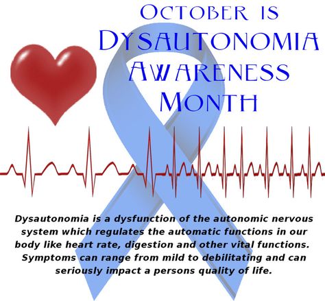 OCTOBER IS DYSAUTONOMIA AWARENESS MONTH Dysautonomia Awareness Month, Neurocardiogenic Syncope, Acute Respiratory Failure, Respiratory Failure, Hollistic Health, Dysautonomia Awareness, Dysautonomia Pots, Guillain Barre Syndrome, Rare Disorders