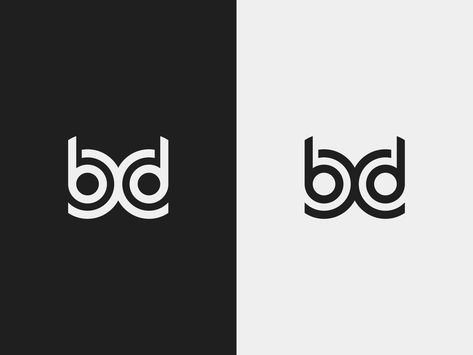 Bd Monogram Logo, Bd Logo Design, Bd Logo, Bamboo Logo, Bd Design, Doodle Box, Visual Thinking, Brand Ideas, Retro Logos