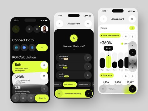 Usechannel - Online AI Chatbot App by Stav D. for RonDesignLab ⭐️ on Dribbble Chatbot Ui Design, Mobile Dashboard Ui, App Ui Design Inspiration, Ui App Design, App Design Trends, Chatbot App, Cms Design, Chatbot Design, Mobile App Ui Design