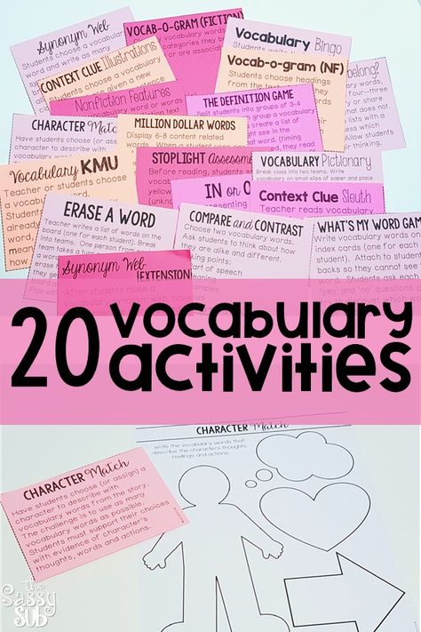 Are you looking to spice up your vocabulary instruction? These vocabulary activities are PERFECT for whole group or small group instruction! Students will work with their vocab words interactively in a fun and engaging way! Vocab Words, Vocabulary Ideas, Vocab Activities, Spanish Sayings, Vocabulary Strategies, Listening Activities, Reading Vocabulary, Vocabulary Instruction, Academic Vocabulary