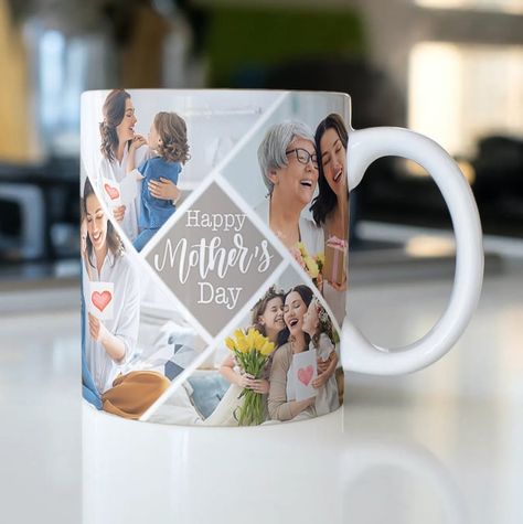 Printed Mugs Design, Mug Printing Ideas, Violet Summer, Sublimacion Ideas, Photo On Mug, Mothers Day Mug, Personalized Travel Mugs, Personalized Christmas Mugs, Custom Photo Mugs