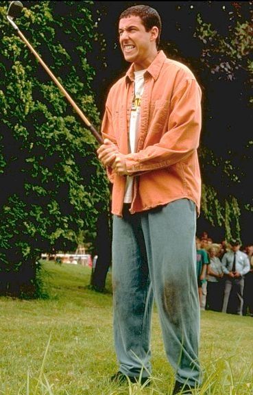 Adam Sandler ~ Happy Gilmore (1996) ~ Movie Photos #amusementphile Happy Gilmore Costume Adam Sandler, Adam Sandler Movie Costumes, Happy Gilmore Costume, Adam Sandler Happy Gilmore, Adam Sandler Outfits, Adam Sandler Movies, Happy Gilmore, Billy Madison, 50 First Dates