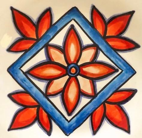 Ceramic Tile Art, Pencil Drawings For Beginners, Collectible Pottery, Folk Art Flowers, Pichwai Paintings, Islamic Art Pattern, Blue Pottery, Mandala Design Art, Hand Embroidery Design Patterns